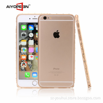 Fashion Design Luxury automatic cellphone case aluminum border for iphone 6s